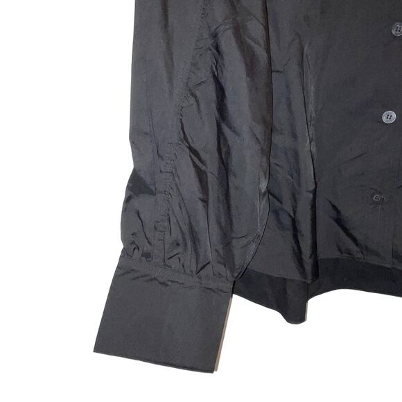 REEBOK x Cardi B Plus Size Ruched-Sleeve Active Shirt, Black 1X - Picture 6 of 7